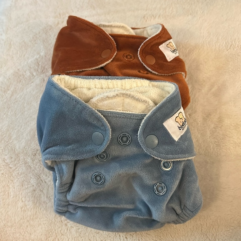 2 Grovia newborn Buttah AIO Cloth diapers